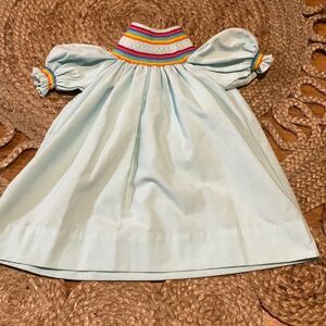 Sweet dreams rainbow smocked dress size 12m